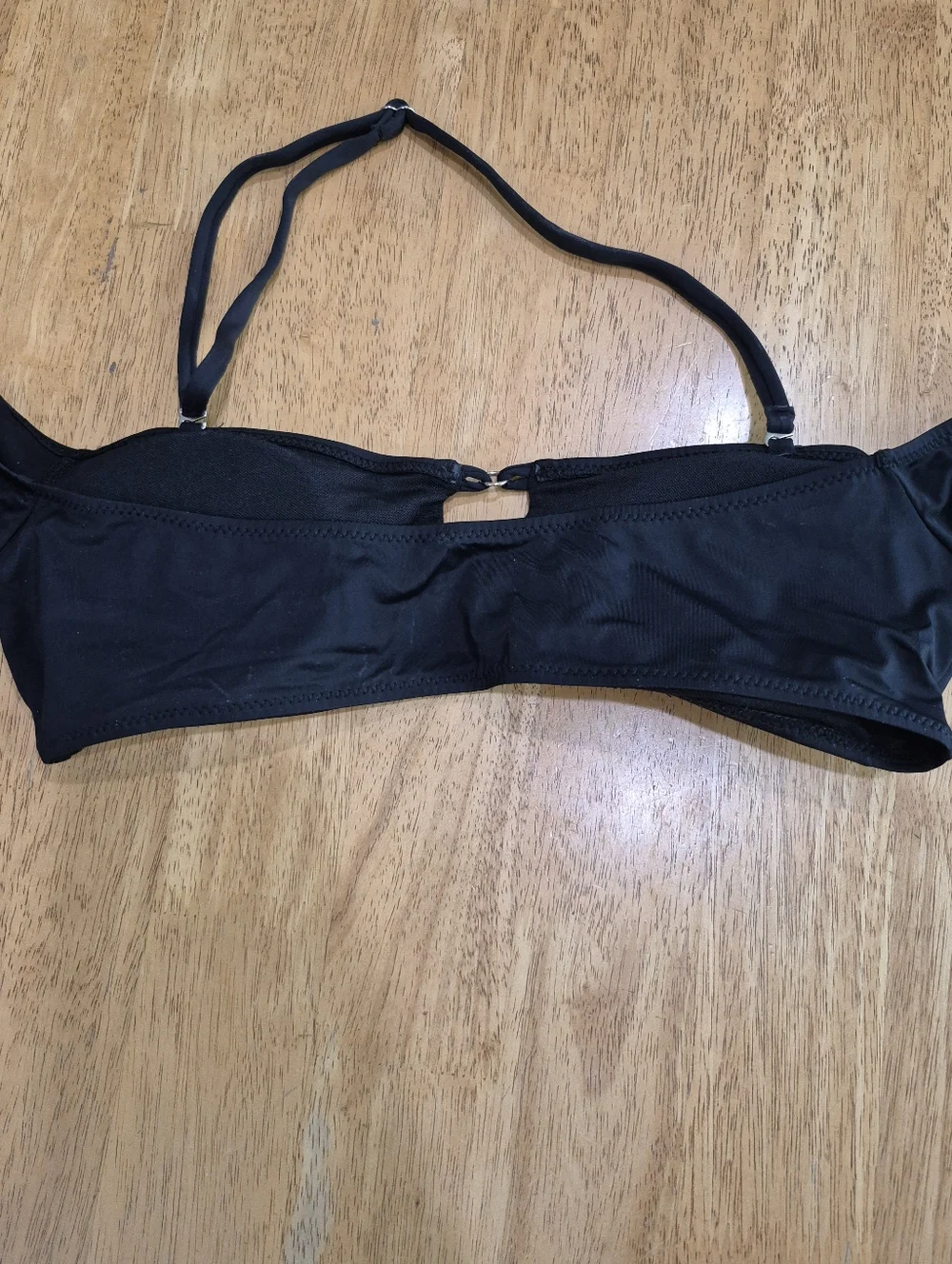 NWOT Sunny Co Ari Black Halter Bikini Top